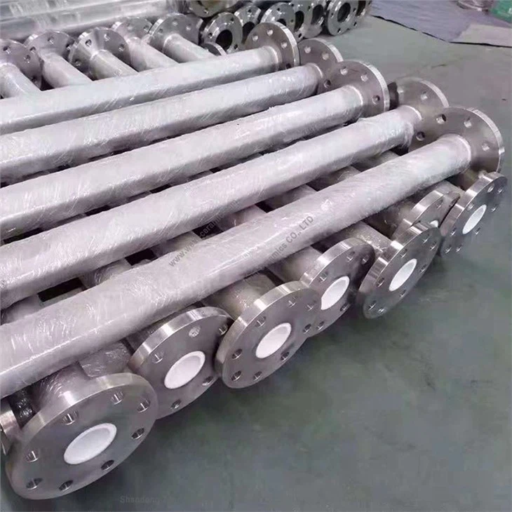 Ceramic Lined Pipe Elbows For Cement Plant Ash Conveying Pipe
